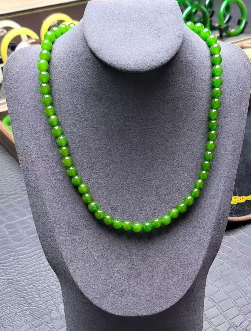 66俄罗斯菠菜绿8+碧绿项链—发货多样性