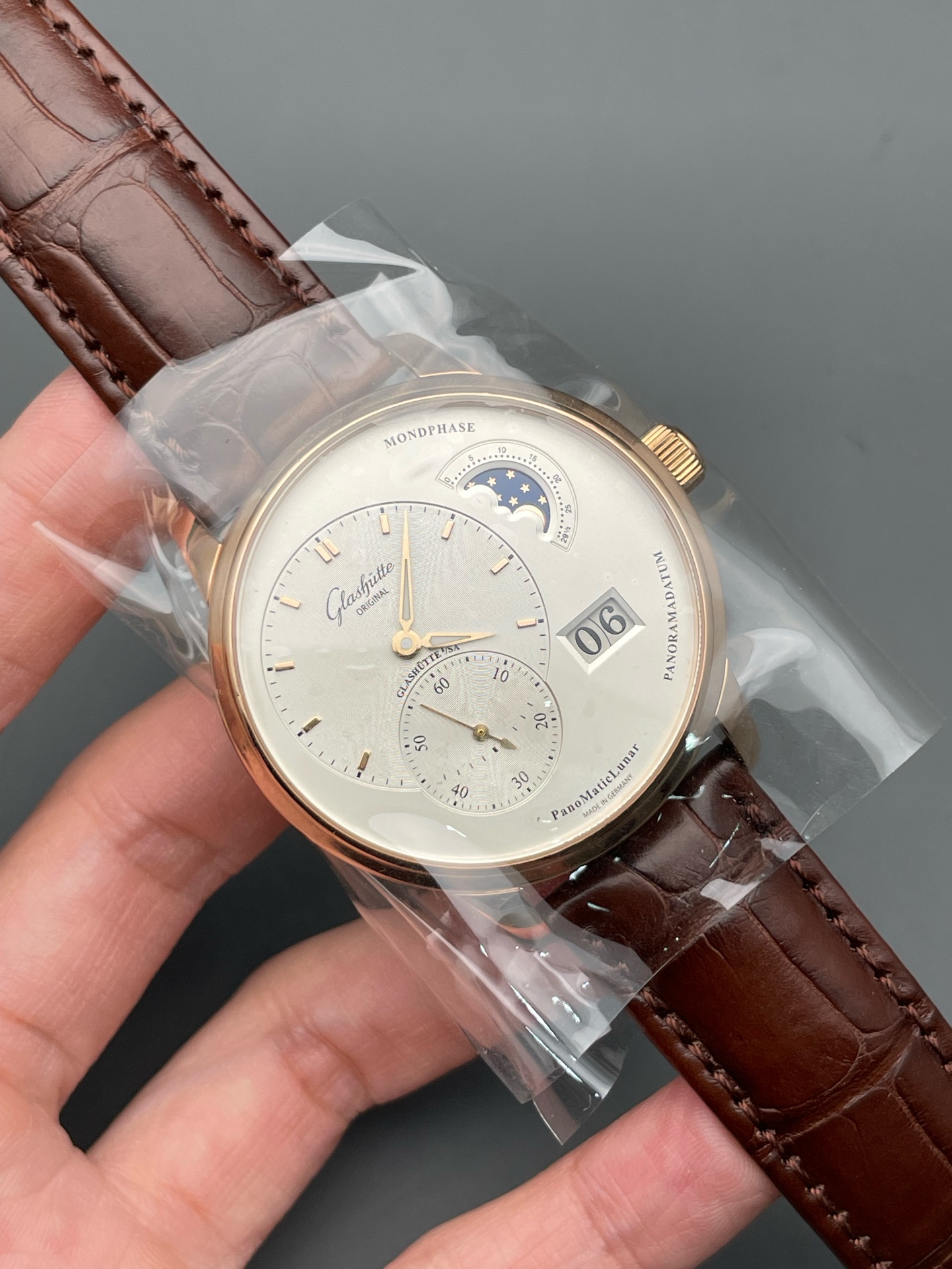 95新 Glashutte Original/格拉苏蒂 偏心1-90-02-45-35-61