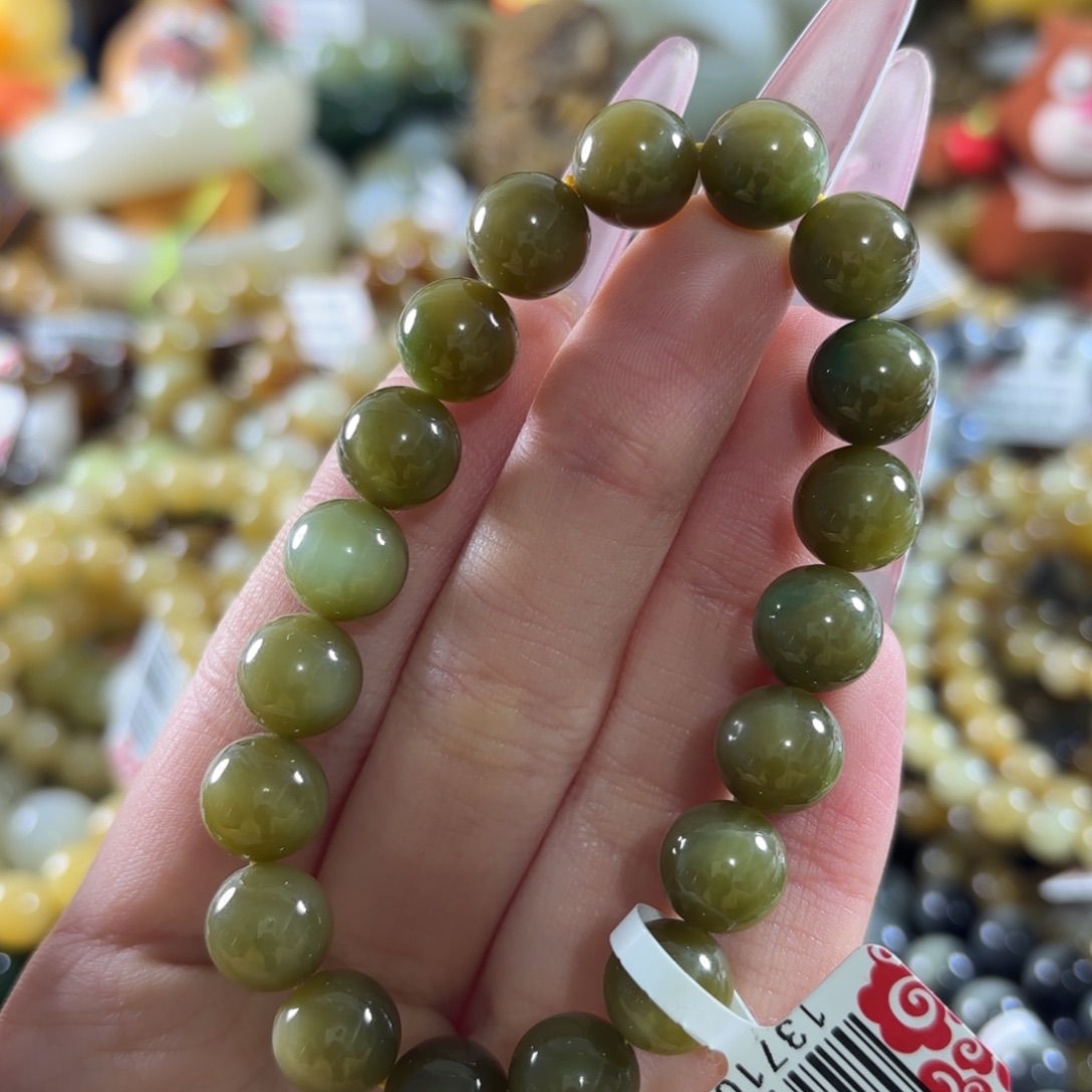 和田玉未镶嵌手链135