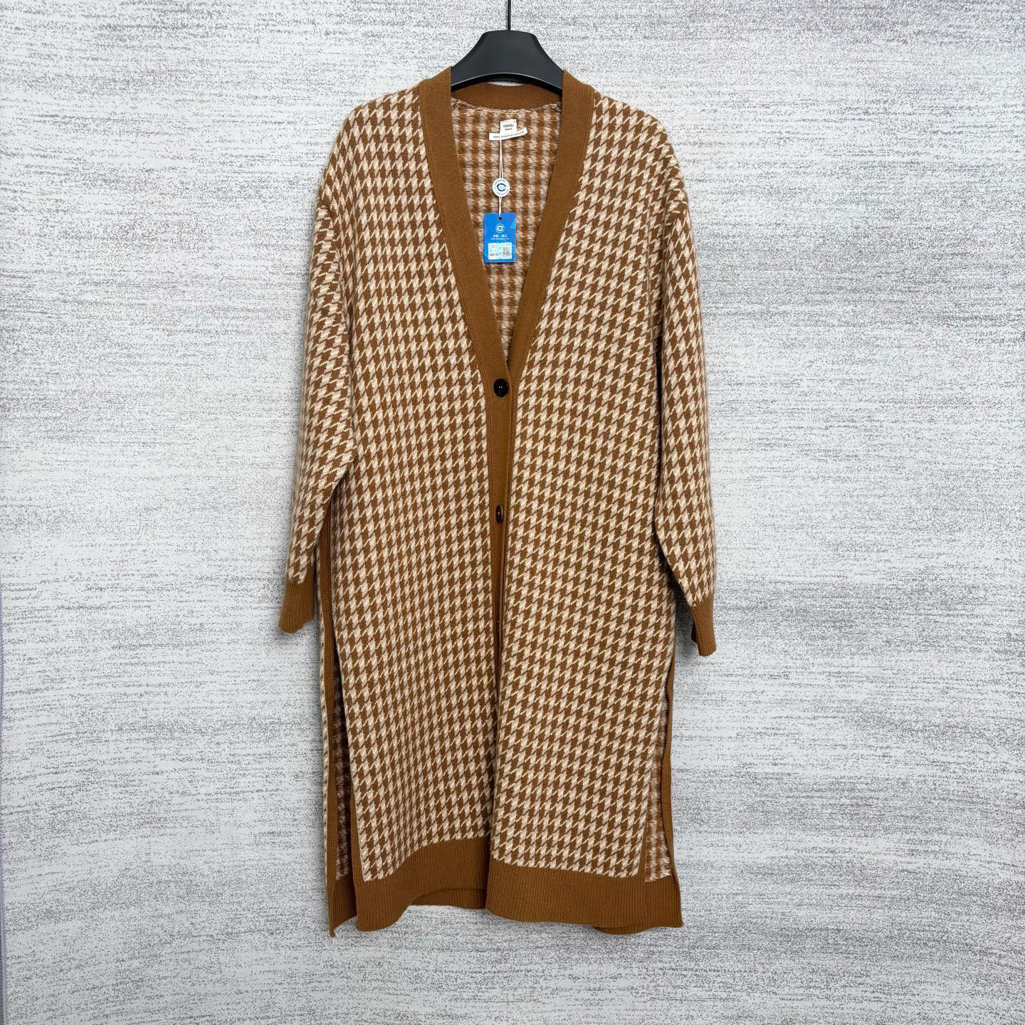 99新 AMIRI 爱马仕/W118257/长款针织开衫/34码