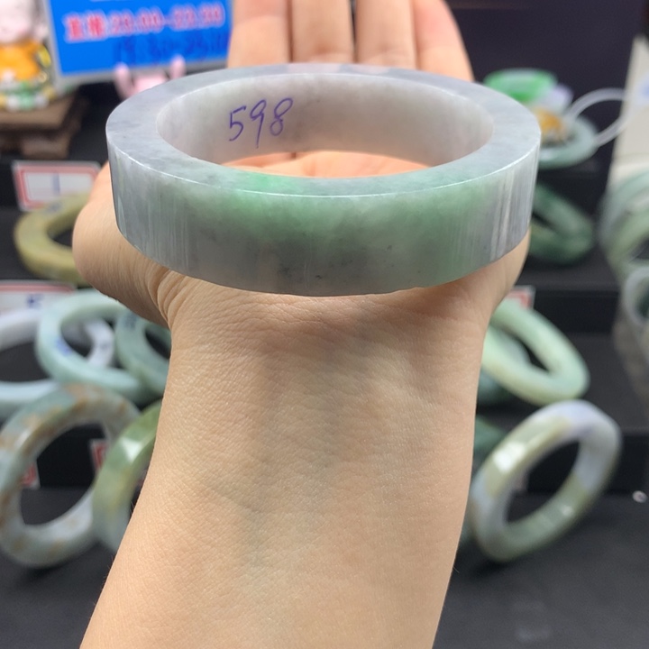 定制翡翠翡翠手镯定制58-60正大轮胎未镶嵌