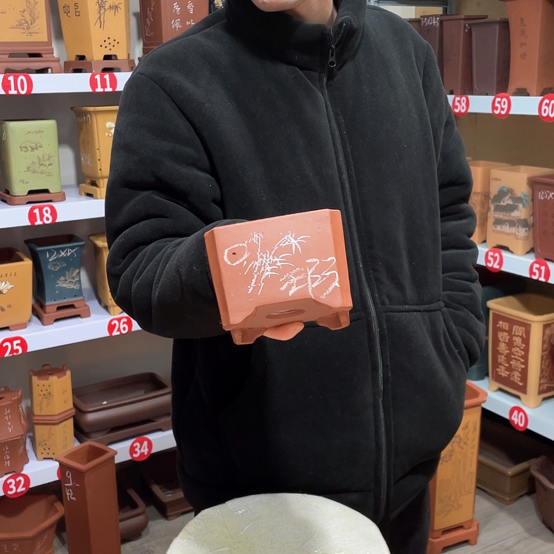 紫砂天心紫砂手工花盆