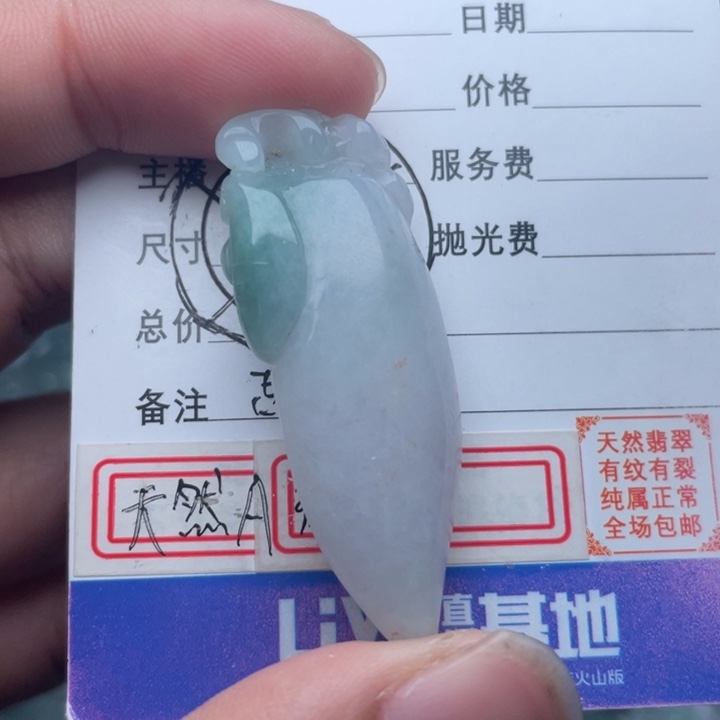 翡翠颈饰未镶嵌吊坠
