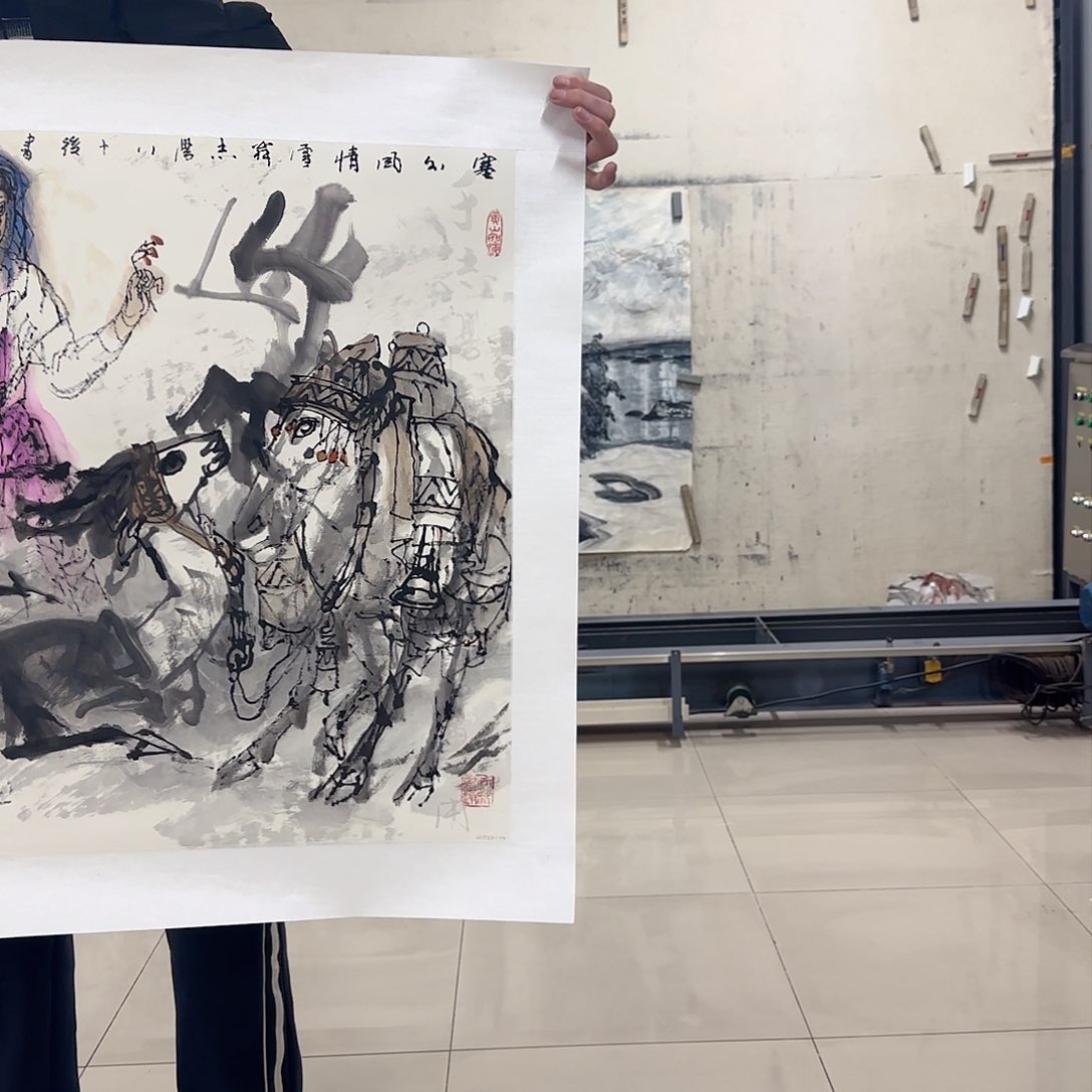 国画艺术家的作品