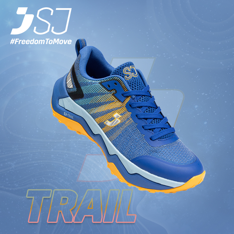 SJ TRAIL男女越野跑鞋户外轻量透气防滑耐磨缓震网面运动鞋跑步鞋