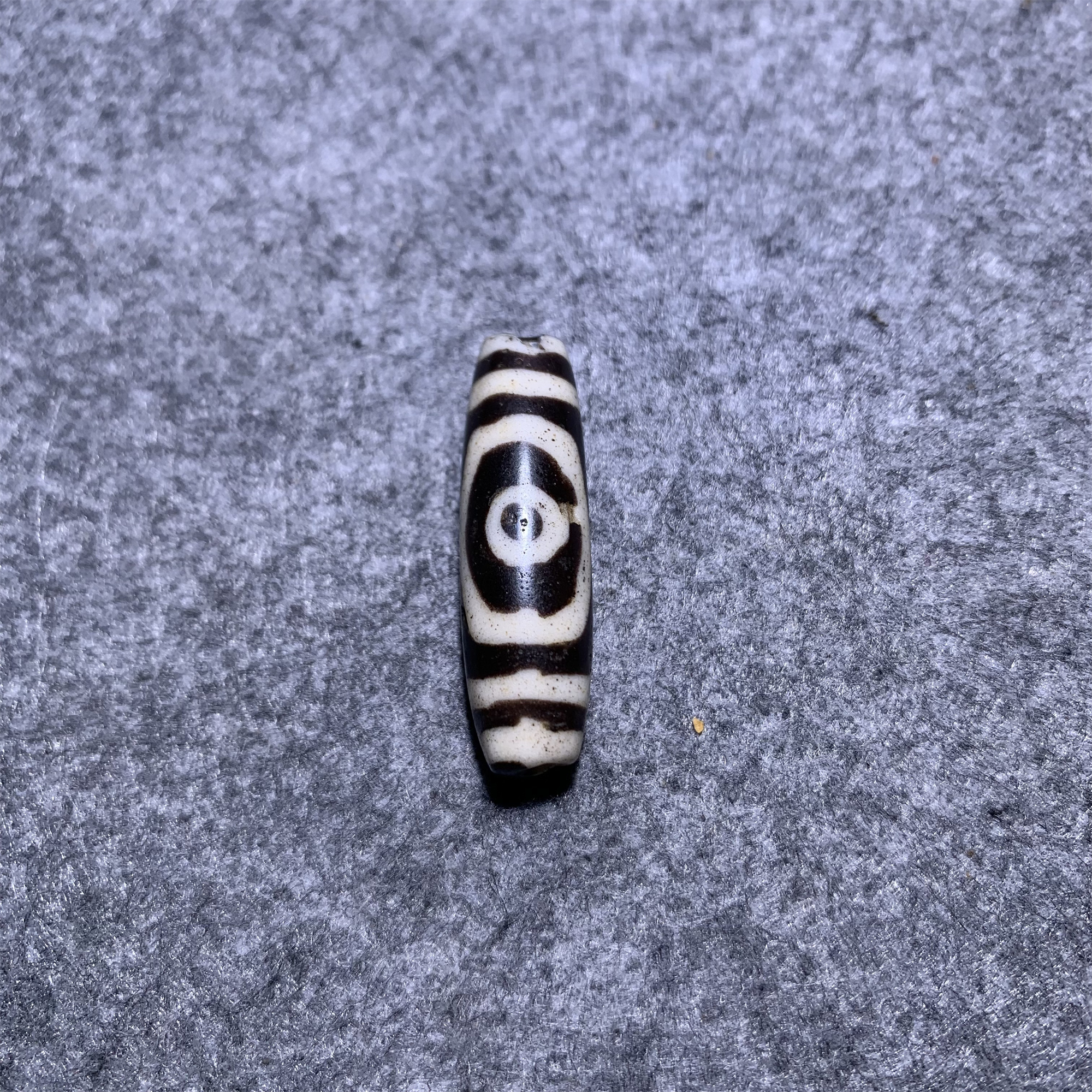 清晚期料器古珠/F山东省传承文物商店库出1769