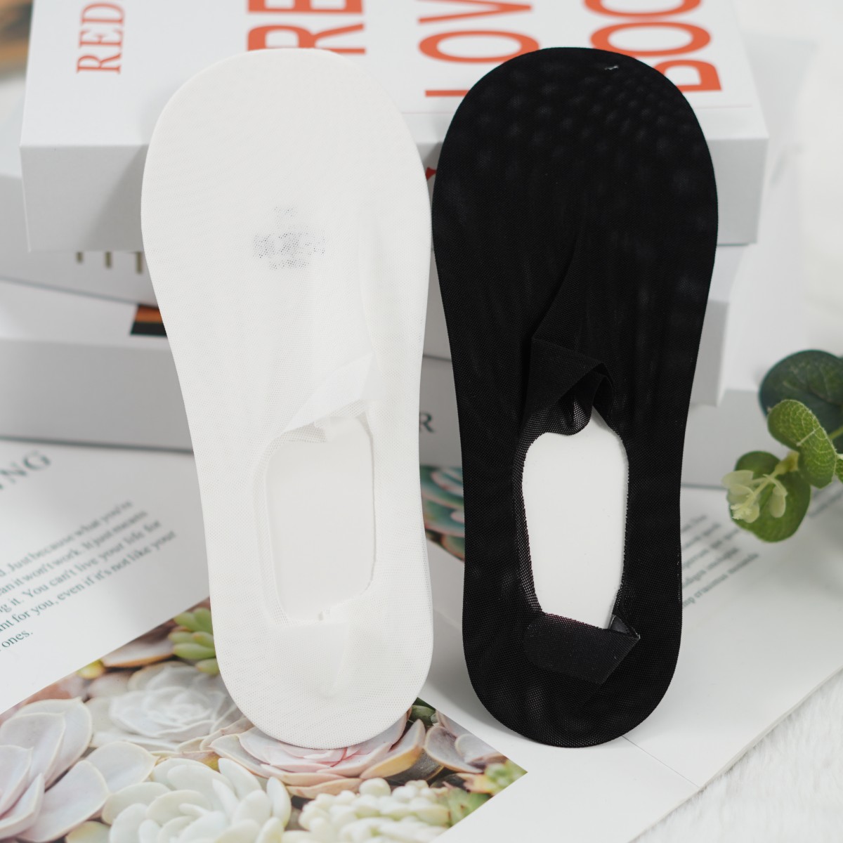 麦迪尚品 5041341 夏季冰丝隐形船袜夏季超薄不掉跟袜子