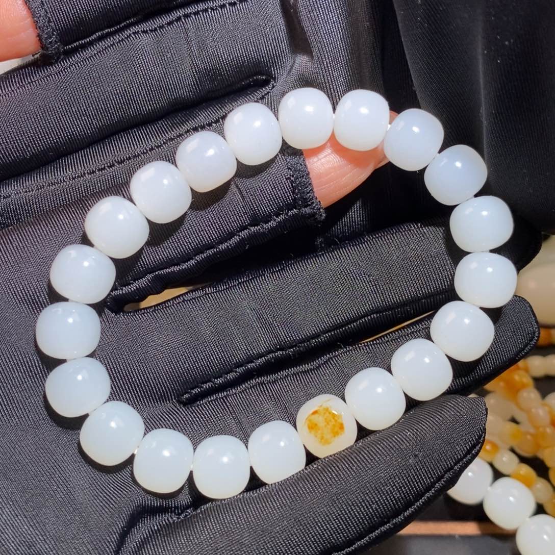 和田玉未镶嵌套链F****9