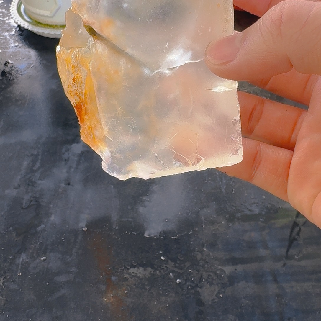 未镶嵌珠宝半成品水晶牙*