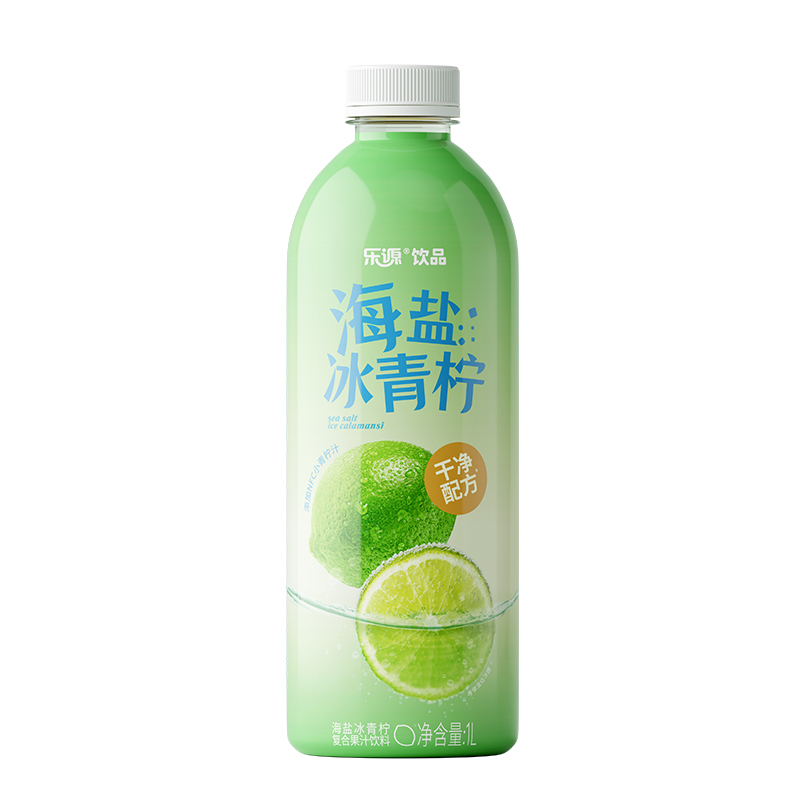 乐源 海盐冰青柠复合果汁饮料 1L 沃尔玛小时达 同城配送
