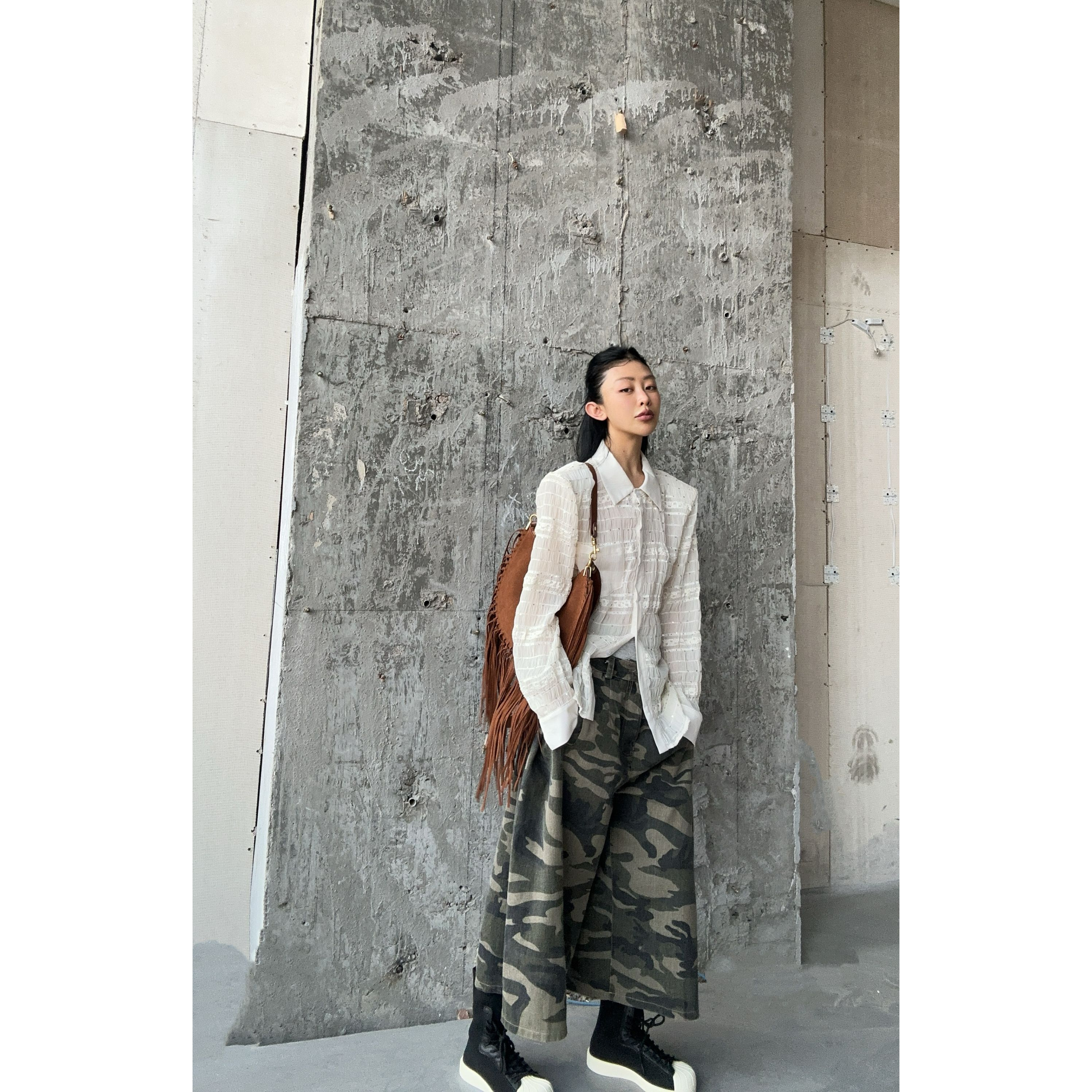 20930（定制福利款NO退NO换）欧尼迷彩帅气牛仔九分裤