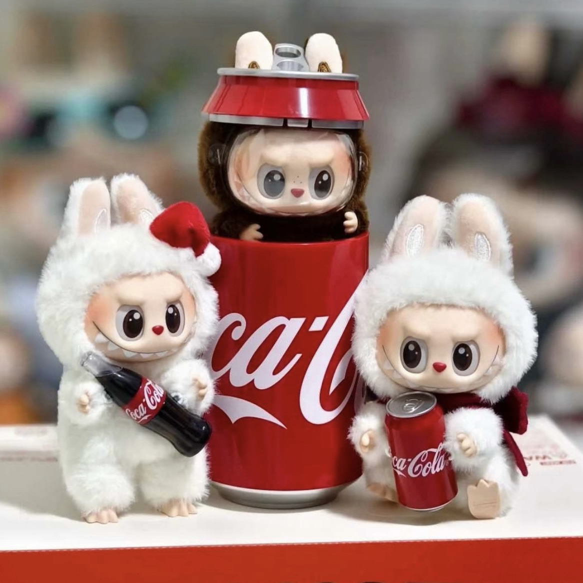可乐系列坐坐派对搪胶毛绒挂件