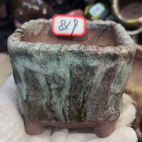 红陶粗陶花盆手工