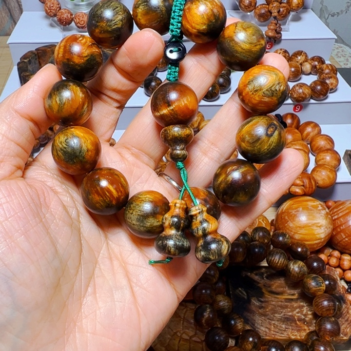 田***兄木质非金属琥珀木水墨丹青