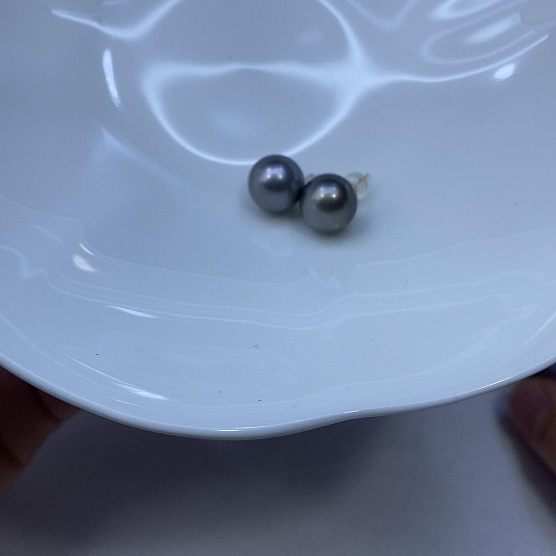 耳饰海水珍珠18K金镶嵌