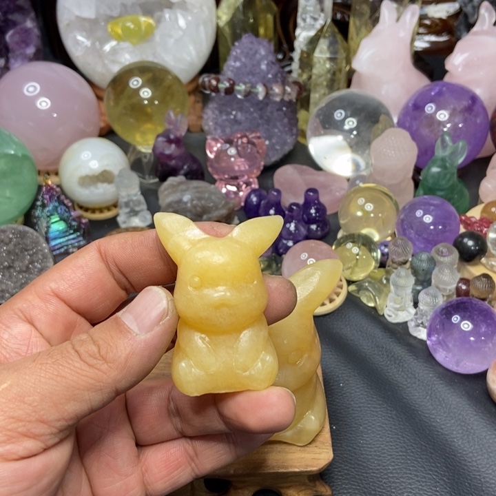 水晶摆件未镶嵌皮卡丘