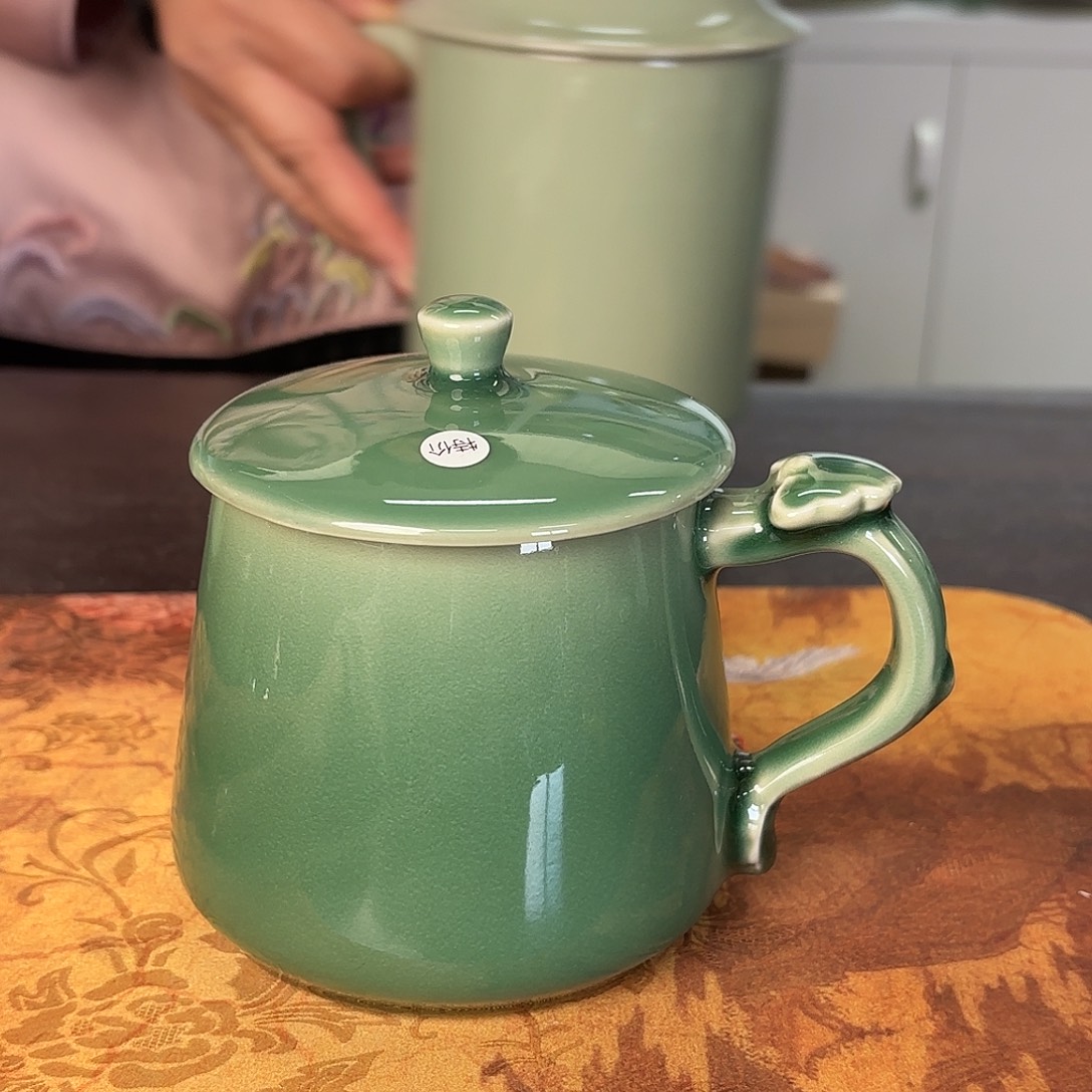 龙泉云间青瓷小米茶器