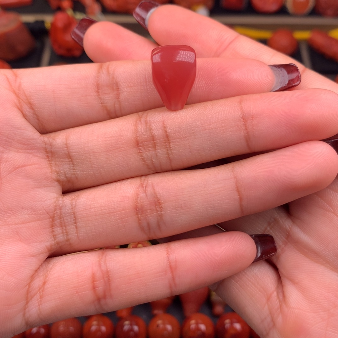 南红玛瑙未镶嵌三通11