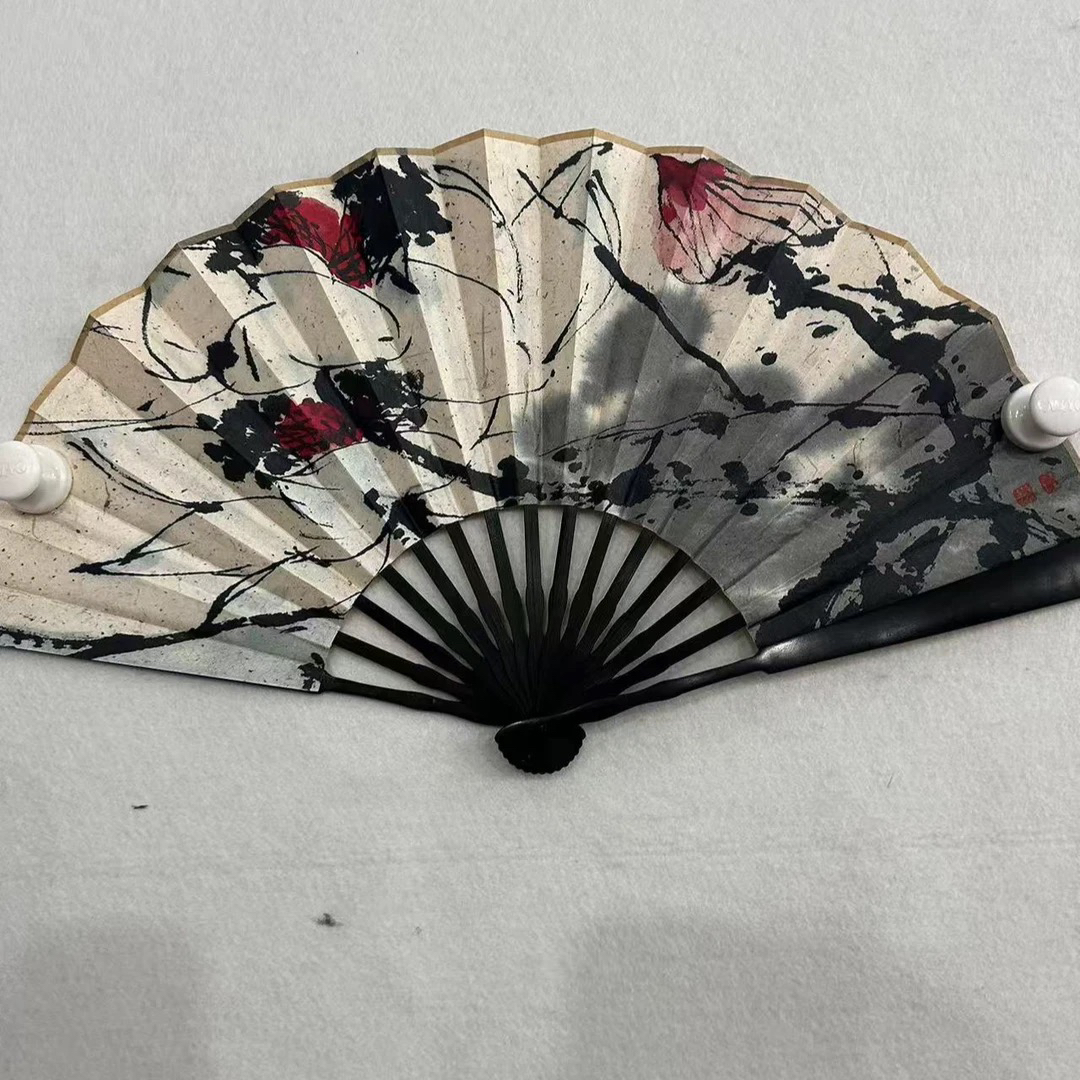 如琢艺术馆荷花-自强不息折扇