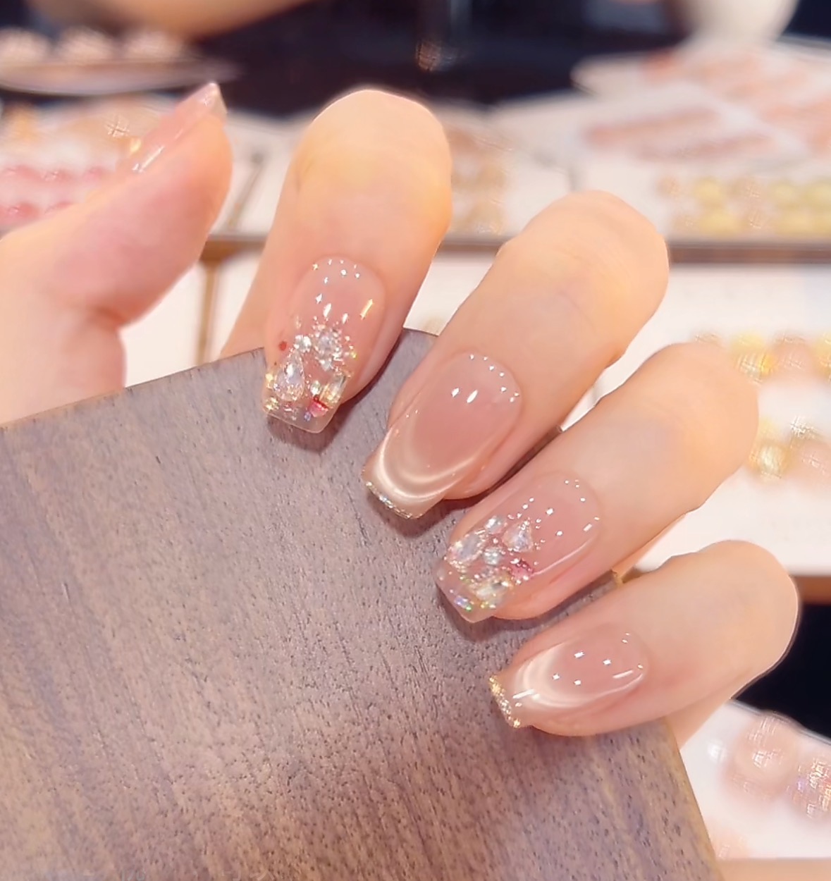 【星语星愿】纯手工穿戴甲可重复使用10个甲片 5XXA