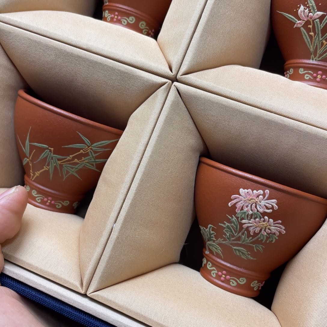 茶杯红泥紫砂主人杯80cc