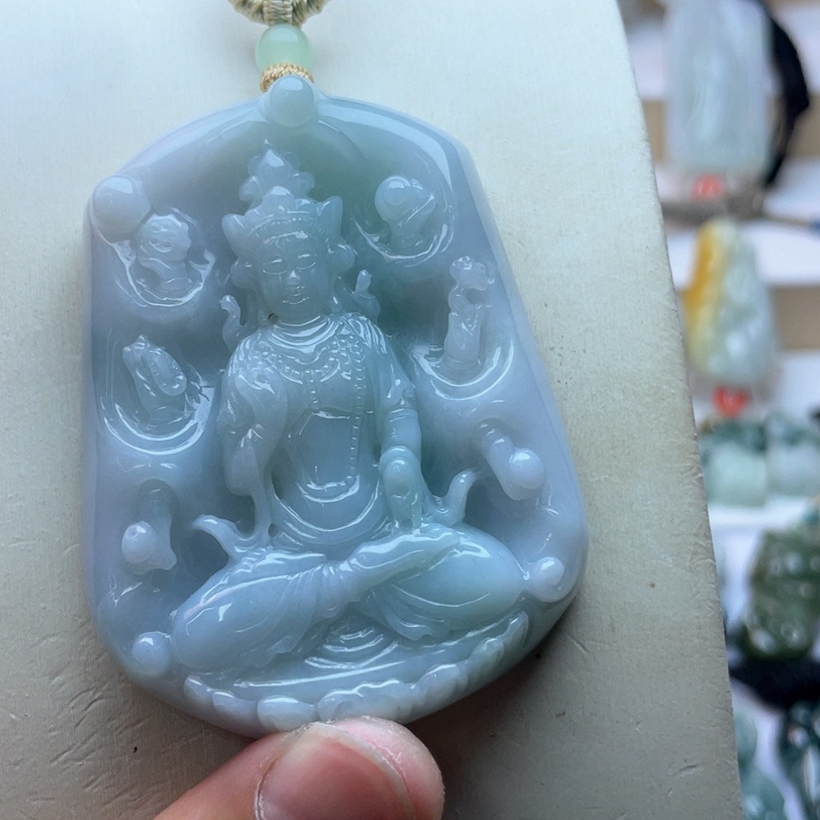 【闪购商品】颈饰未镶嵌翡翠小*猫翡翠