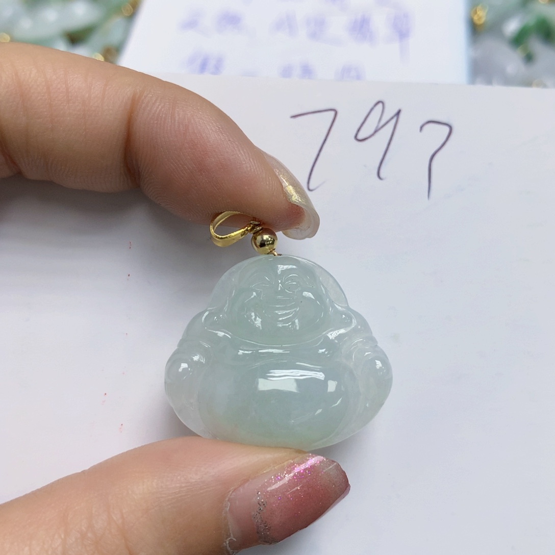 【闪购商品】翡翠颈饰合金天然翡翠A货