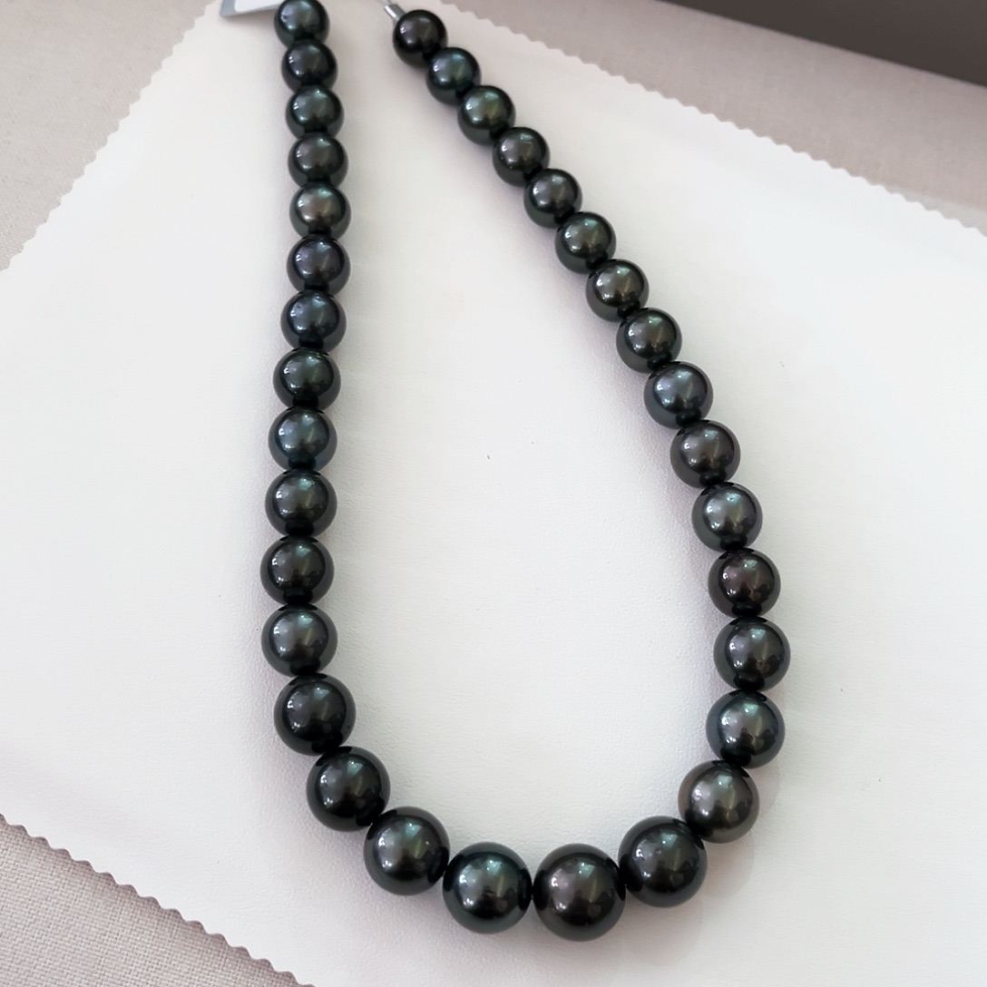 海水珍珠颈饰未镶嵌沐***嘟钢琴黑11-14