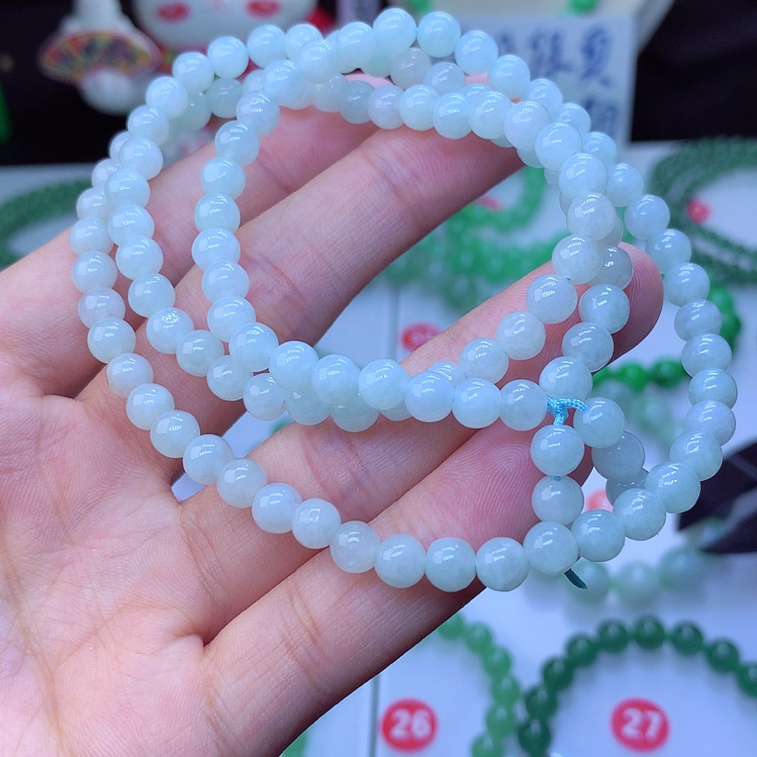 翡翠毛衣链未镶嵌