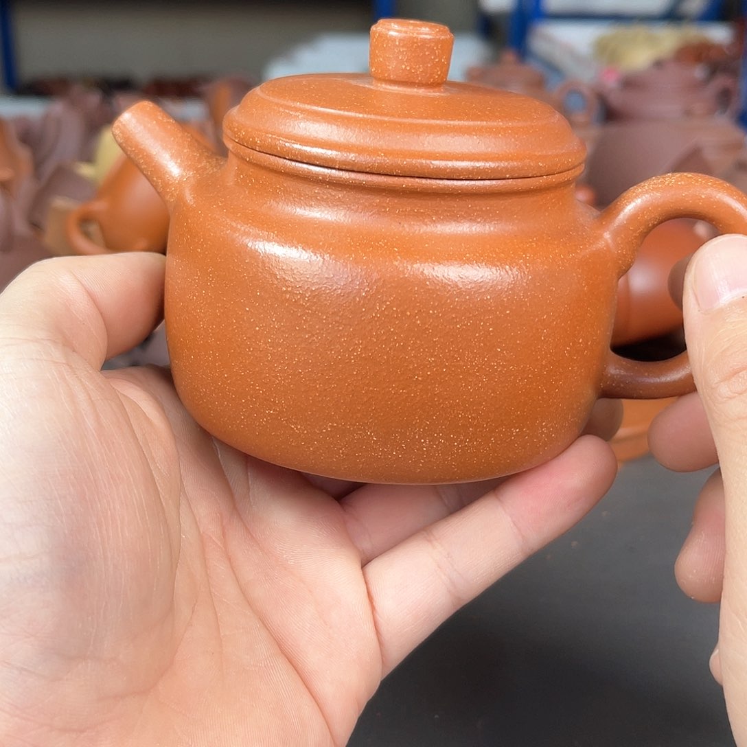 茶壶紫砂周开芳红降坡全手德钟