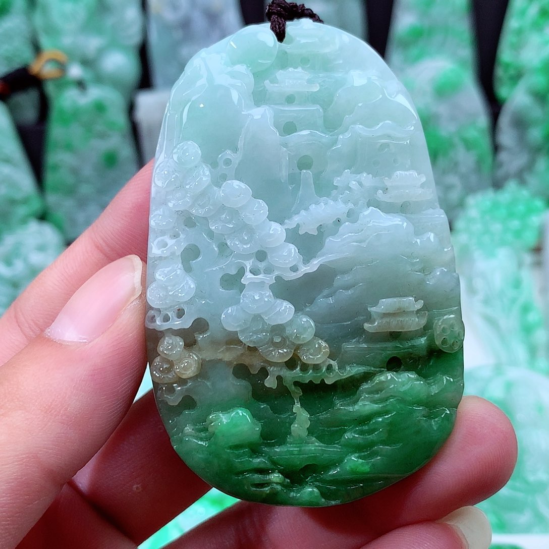 翡翠未镶嵌颈饰翡翠吊坠
