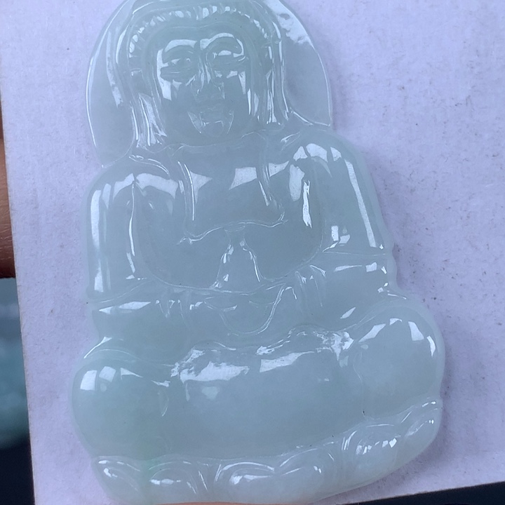 颈饰未镶嵌翡翠玉观音吊坠