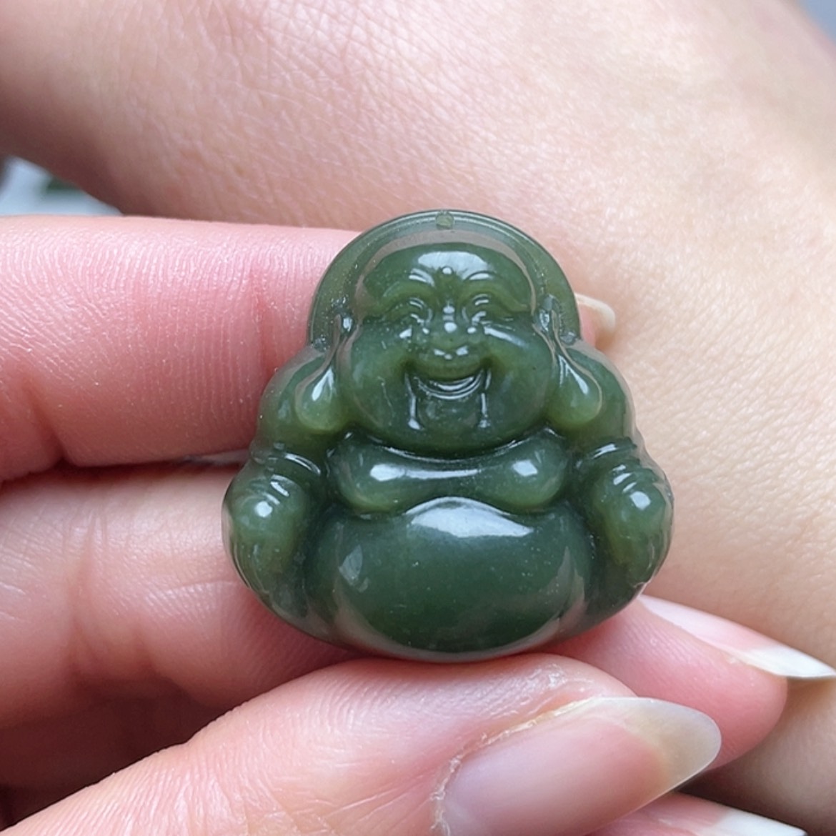 【闪购商品】和田玉颈饰未镶嵌30mm 微棉放漏