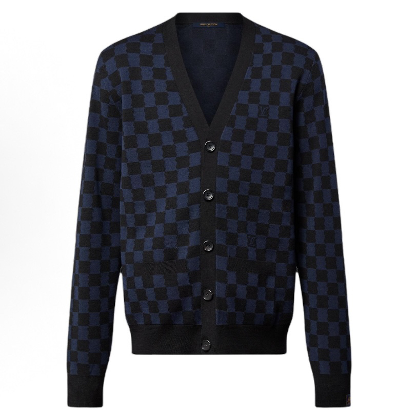 未使用 LouisVuitton/路易威登 棋盘格开衫外套 L/XXL码 md1815
