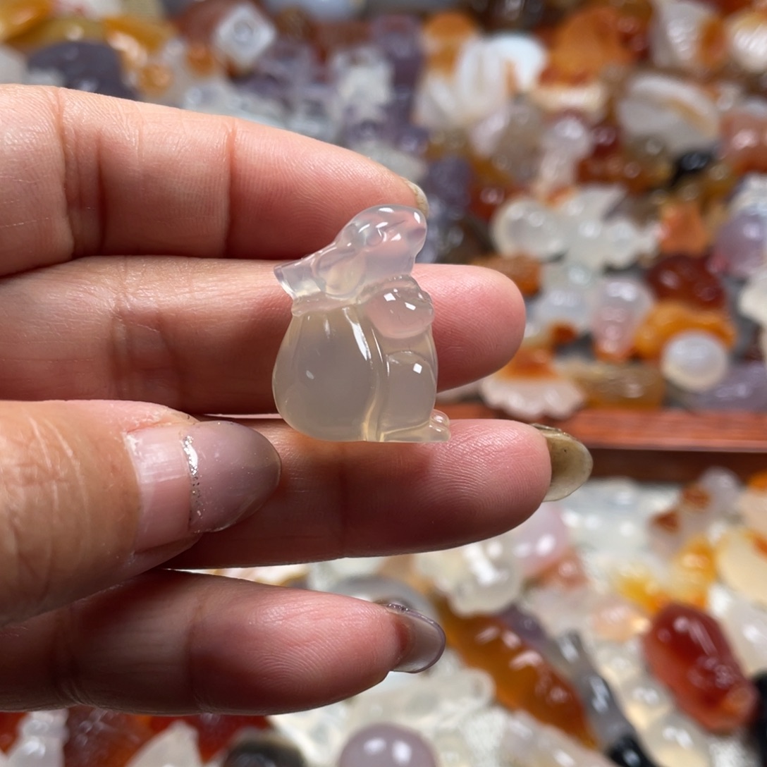 腹***华玛瑙/玉髓未镶嵌颈饰