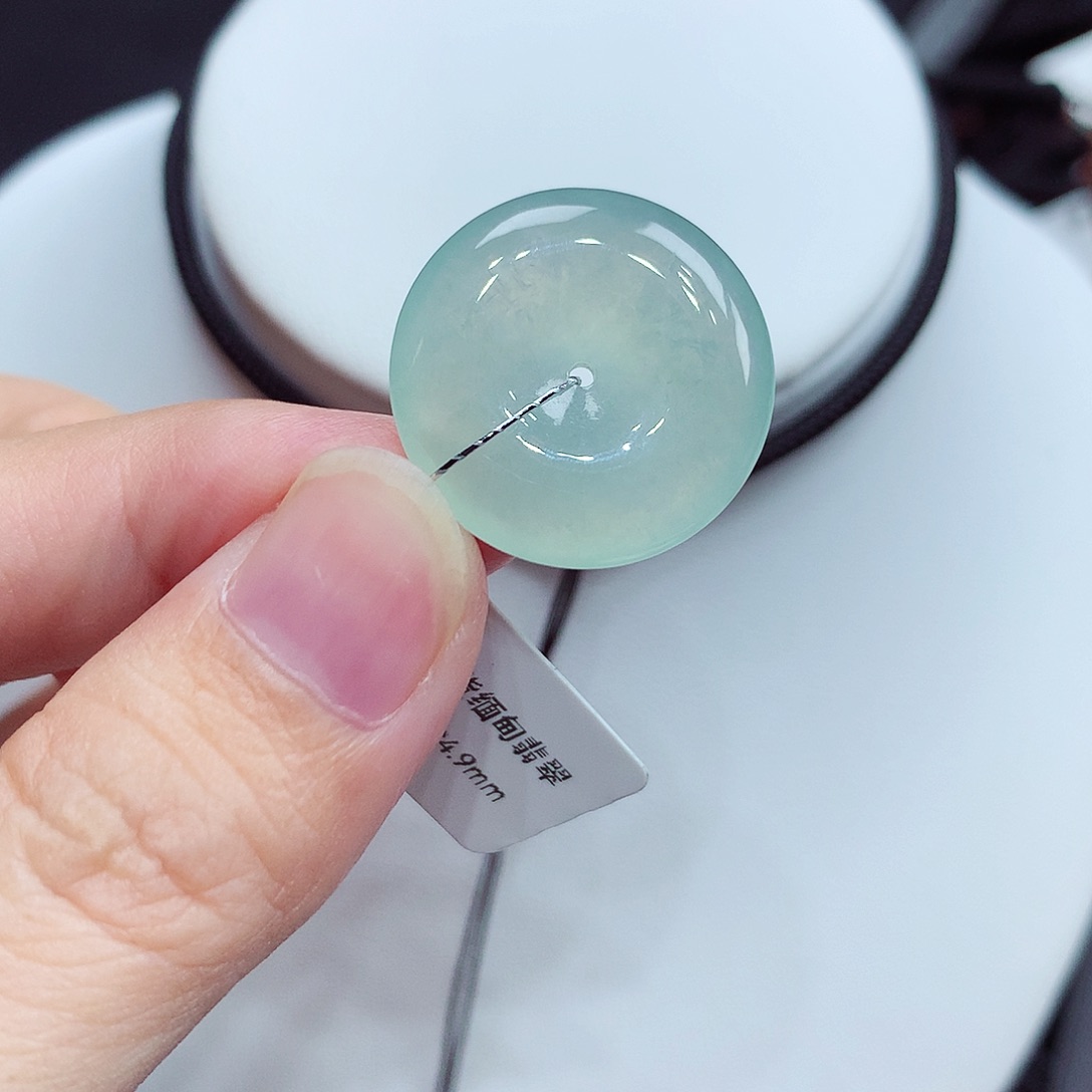 翡翠未镶嵌颈饰翡翠12，21.2/4.9