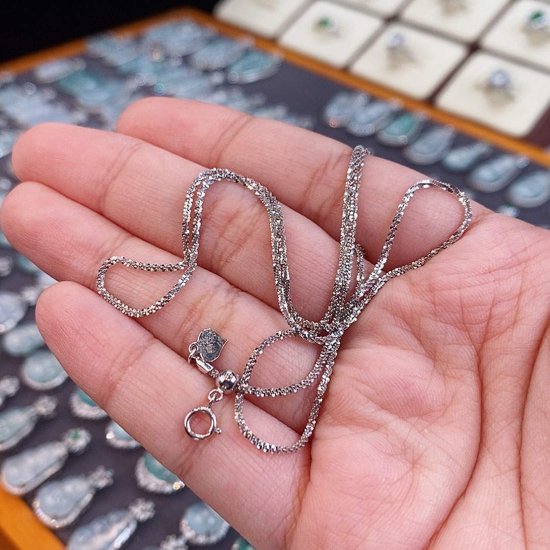 翡翠颈饰未镶嵌陆*含天然缅甸a货翡翠