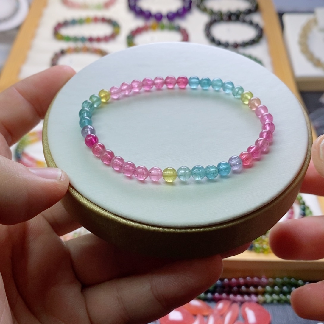 碧玺碧玺手链未镶嵌