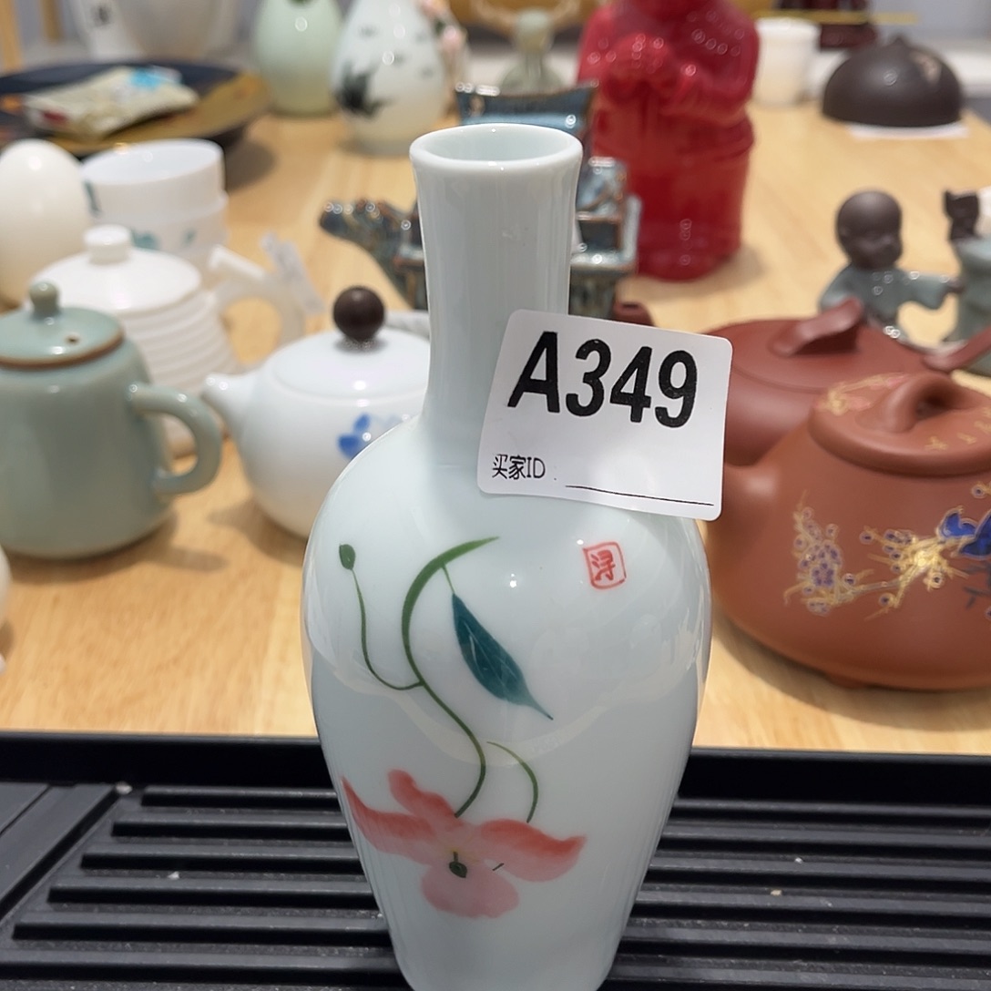 瓷片茶摆件工艺品摆件666