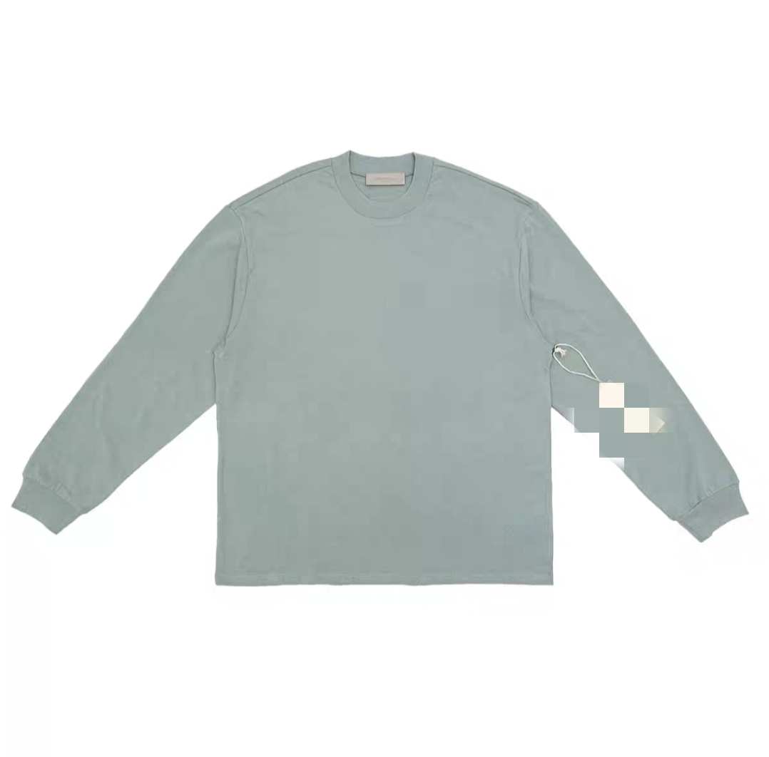 E家雾霾蓝长袖体恤