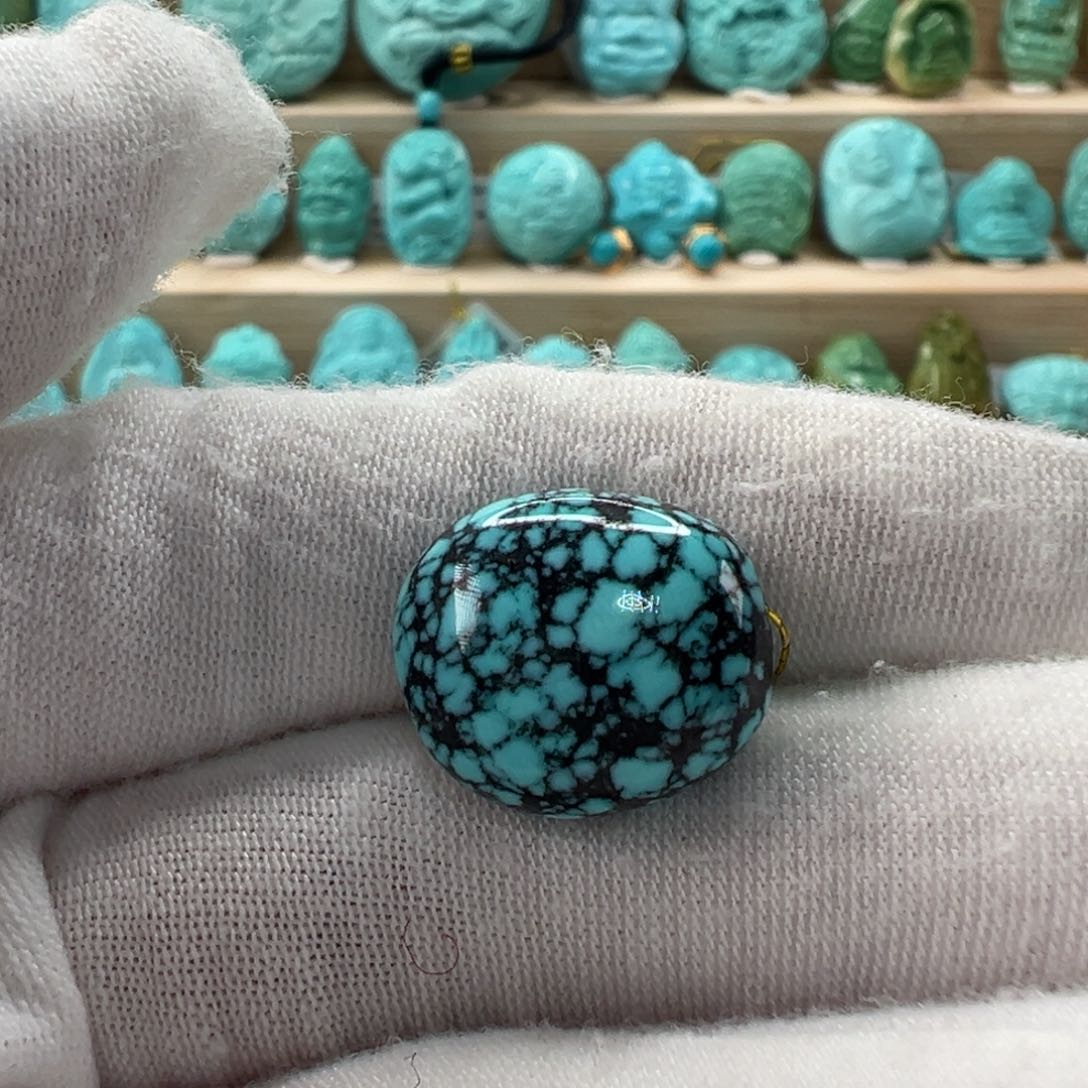 未镶嵌绿松石随形14.6mm