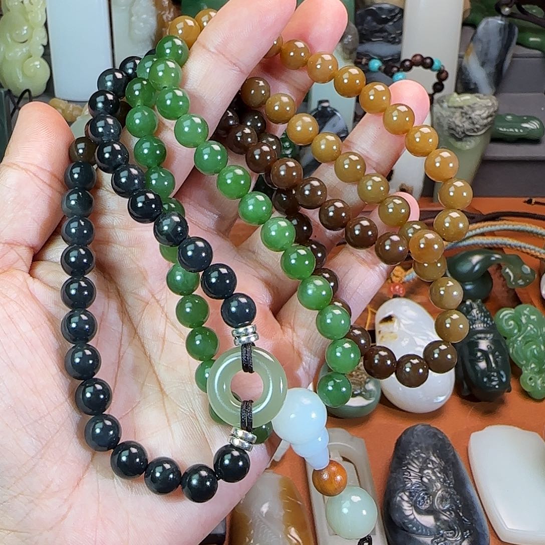 和田玉颈饰未镶嵌生***式