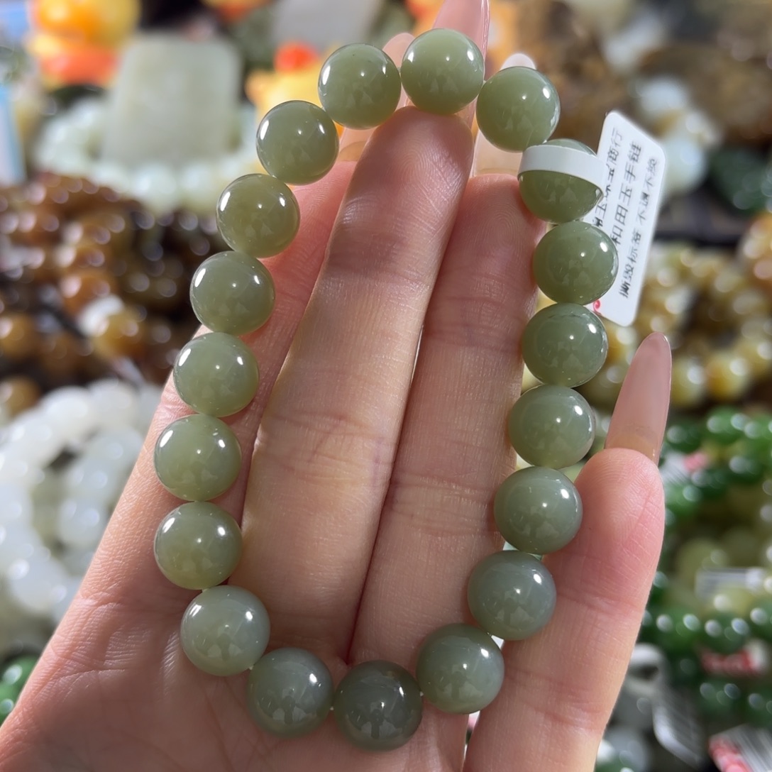 和田玉未镶嵌手链142