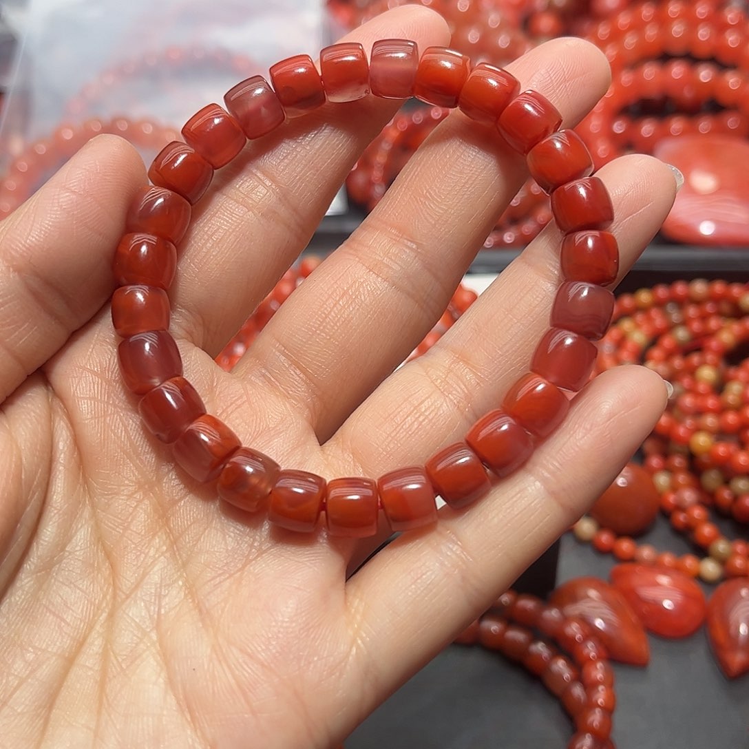 南红玛瑙手链未镶嵌娜*二