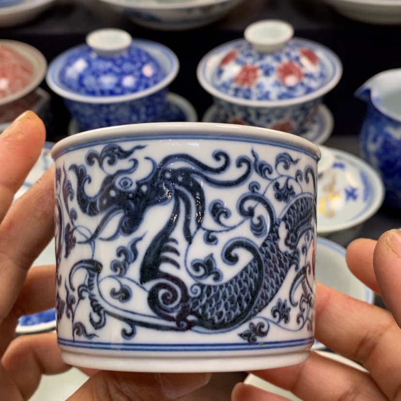 【闪购商品】景德镇青花主人杯