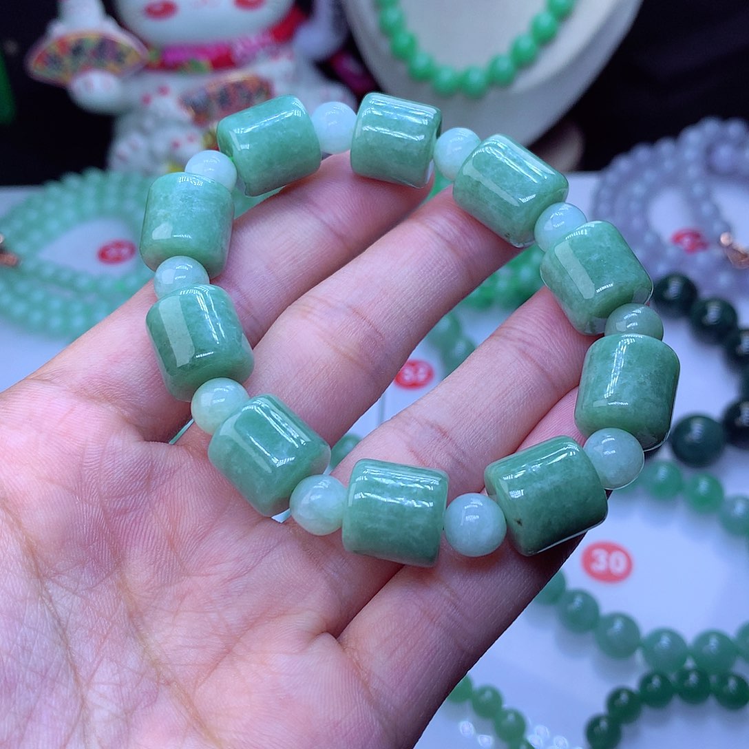 翡翠毛衣链未镶嵌卡12.7