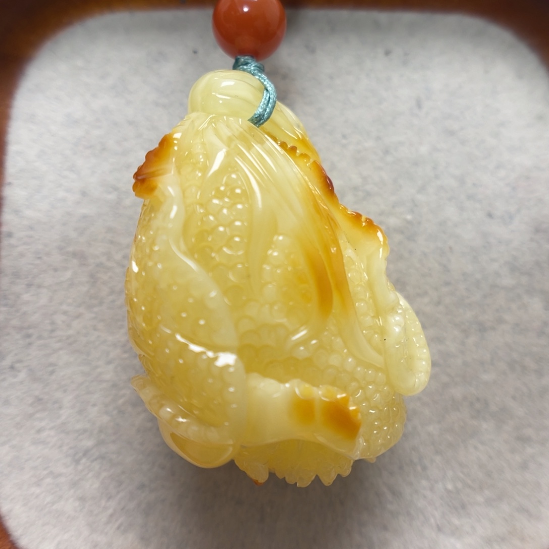 蜜蜡未镶嵌项链吊坠