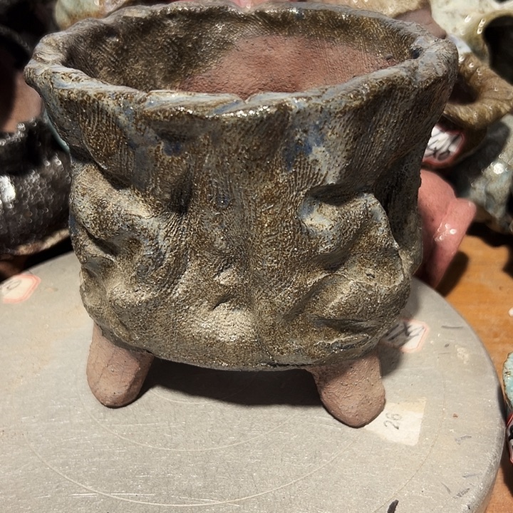 夜***档粗陶花盆制作就这样的