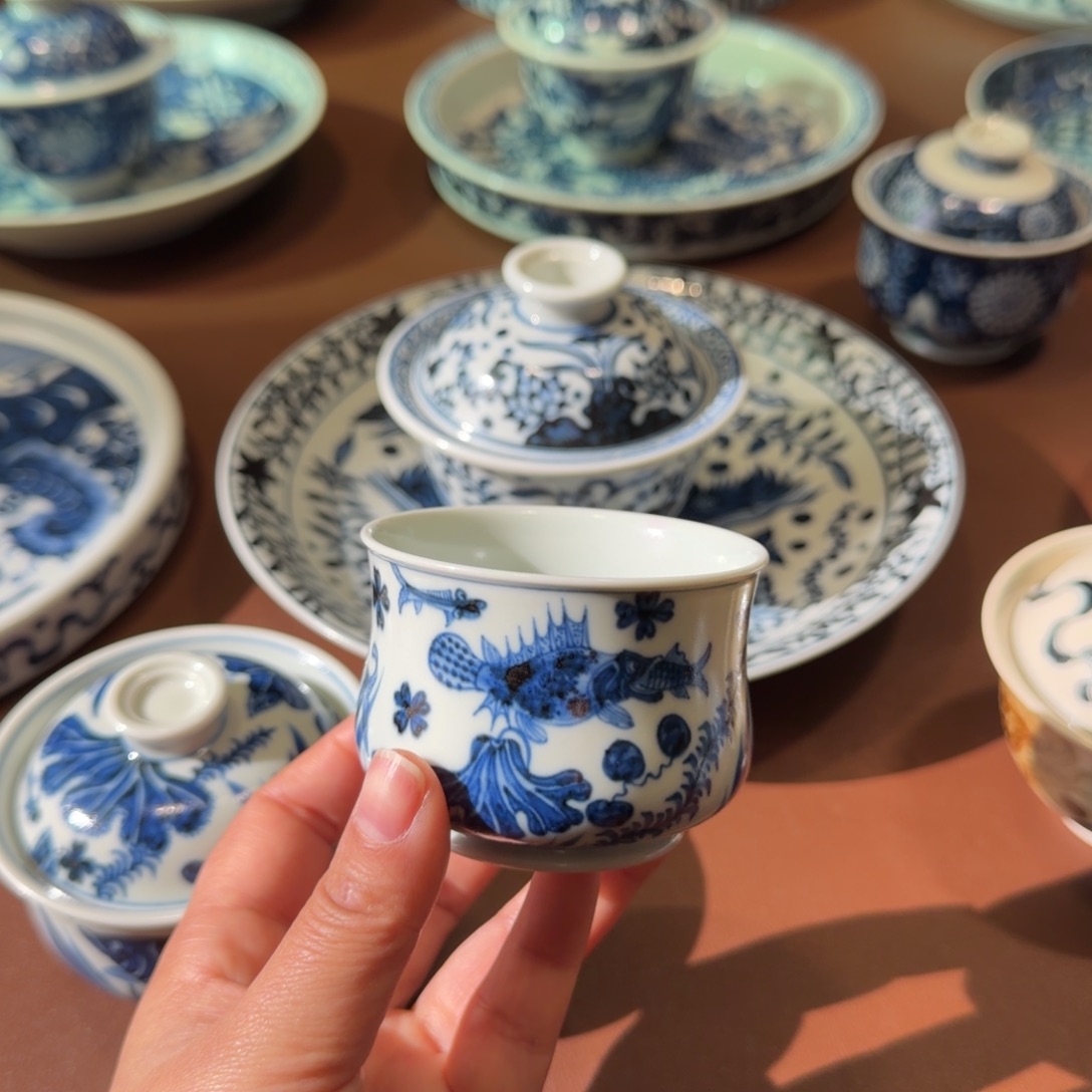 手工手绘茶具主人杯