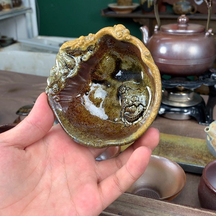 紫砂柴烧纯自然柴烧